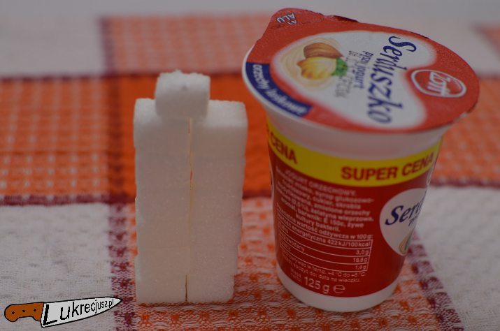Jogurt serduszko zott kaloryczność cukier w kostkach